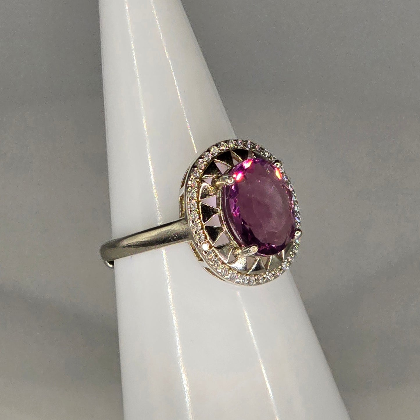 Blush Mirage Brazil Pink Fluorite Adjustable Ring