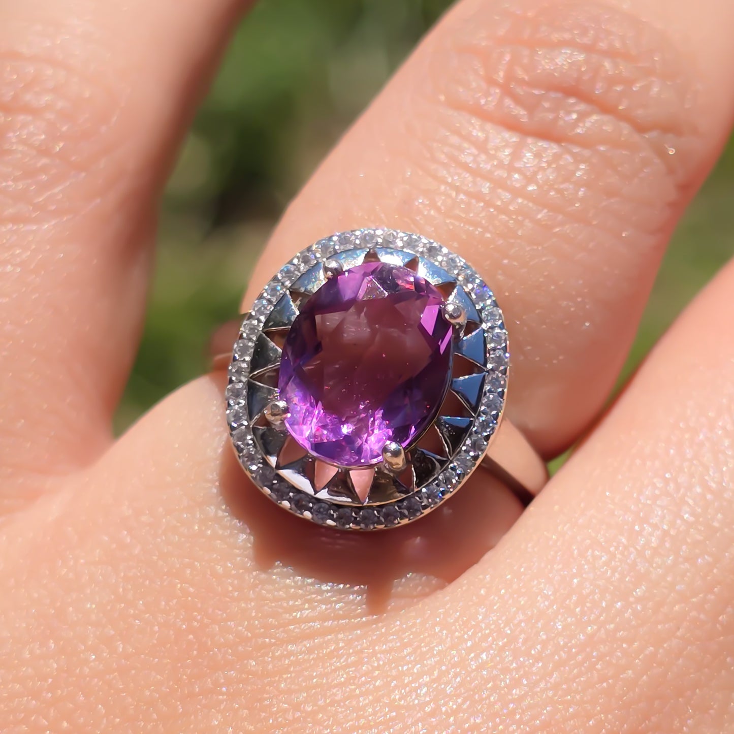 Blush Mirage Brazil Pink Fluorite Adjustable Ring